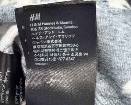 H&M Divided Black Floral Sleeveless Skater Dress