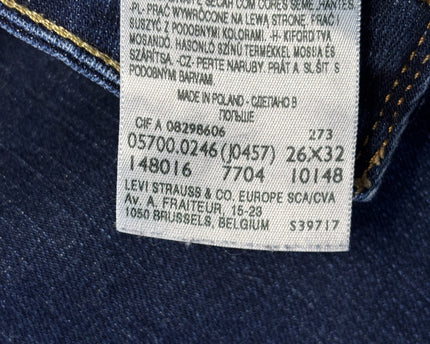 Levi's Dark Blue Demi Curve Straight Leg Jeans