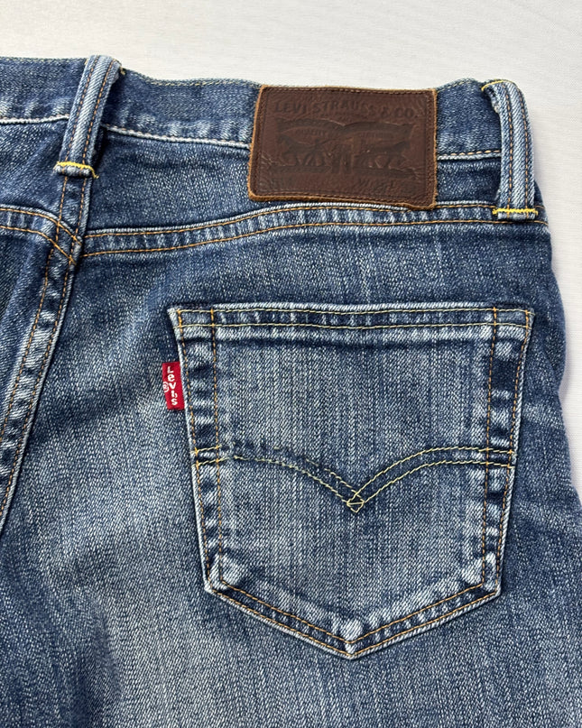Levi's Blue Slim Fit Whiskered Denim Jeans