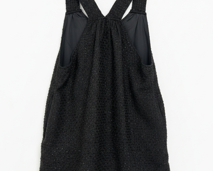 n° 99 Black Embellished Tweed Shimmer Mini Dress