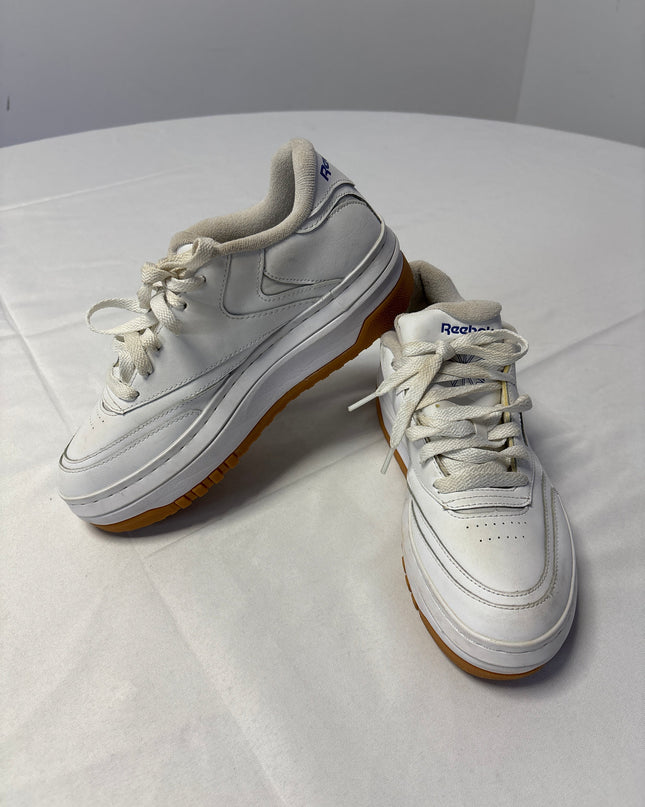 Reebok White Platform Gum Sole Sneakers