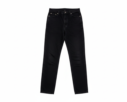Women's Black Straight Leg Denim Jeans