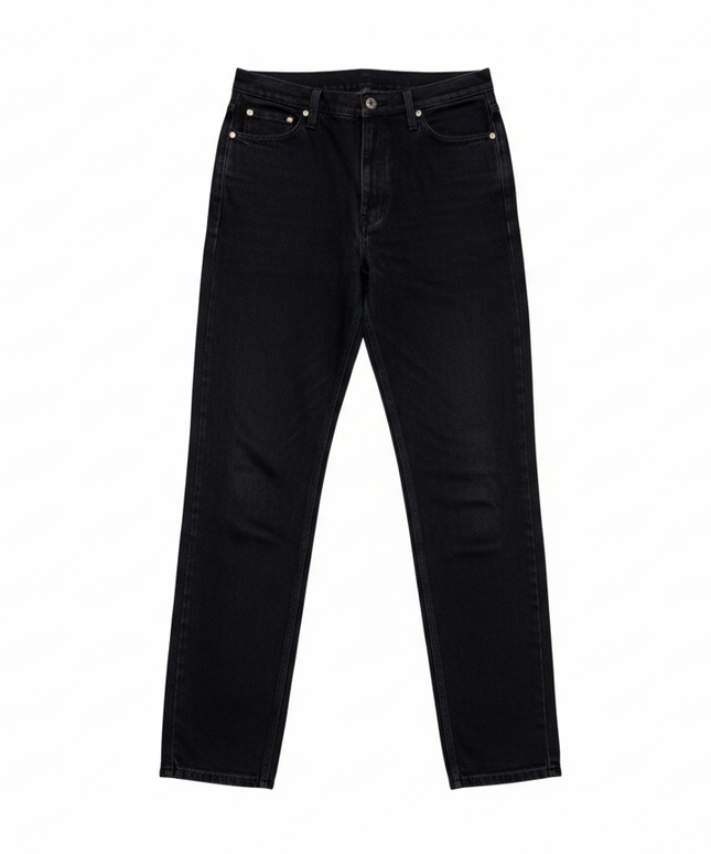 Women's Black Straight Leg Denim Jeans