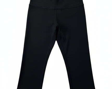 Lululemon Black Mid-Rise Cropped Yoga Leggings