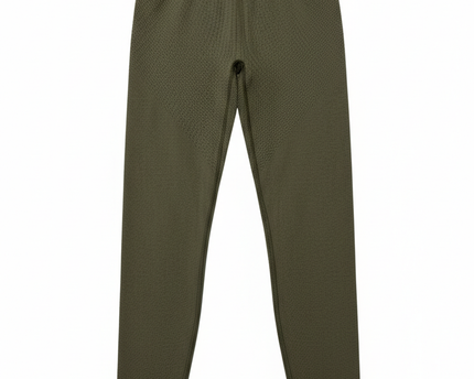 Gymshark Seamless High-Waisted Ribbed Olive Green Leggings