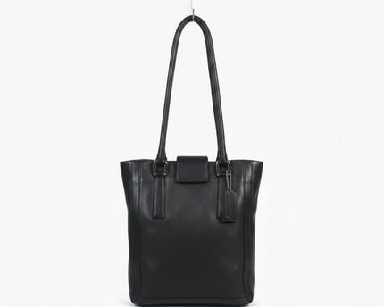 Coach Black Leather Tote Bag