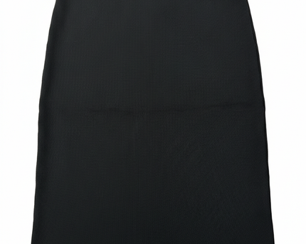 GUESS Black Ribbed Bodycon with Logo Waistband Midi Skirt