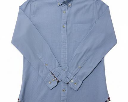 T.M. Lewin Blue Thomas Mayes Casual Button-Down Shirt