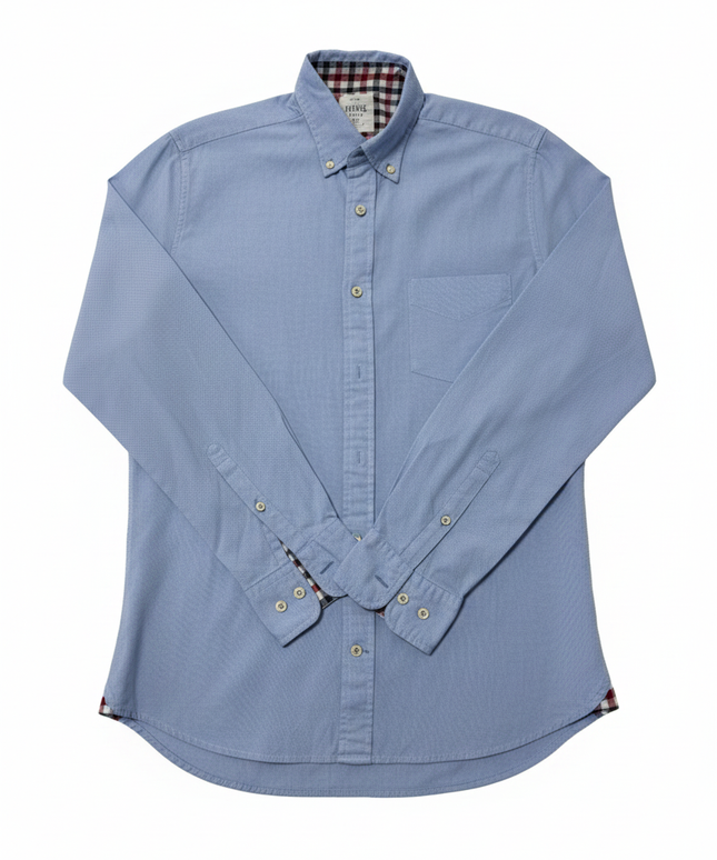 T.M. Lewin Blue Thomas Mayes Casual Button-Down Shirt
