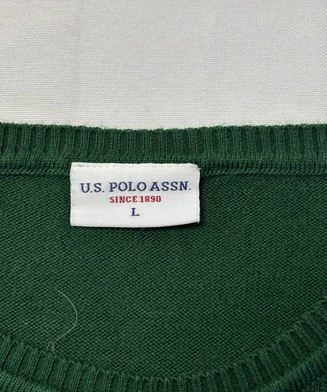 U.S. Polo Assn. Green Crewneck Knit Sweater