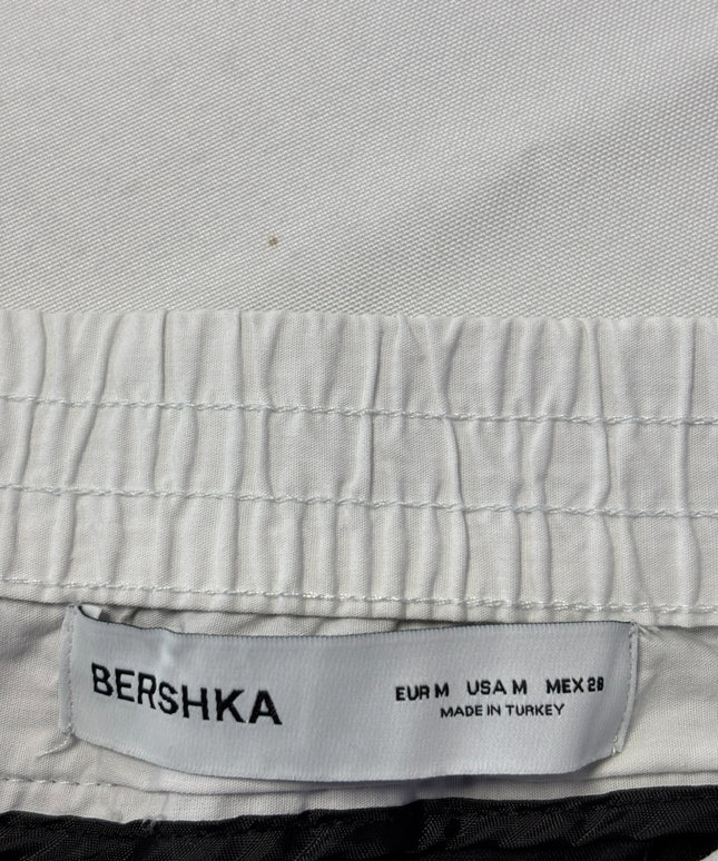 Bershka Black Cargo with Contrast Waistband Mini Skirt