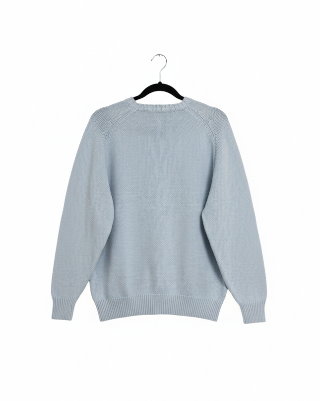 Burberry London Light Blue Crewneck Knit Sweater