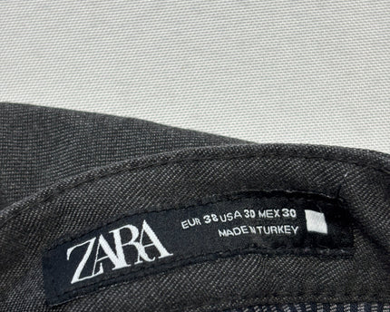 Zara Grey Slim Fit Chino Trousers