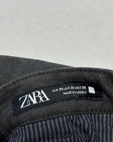 Zara Grey Slim Fit Chino Trousers
