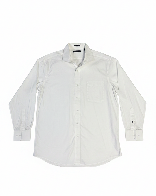 Tommy Hilfiger Classic White Long Sleeve Regular Fit Button-Down Shirt