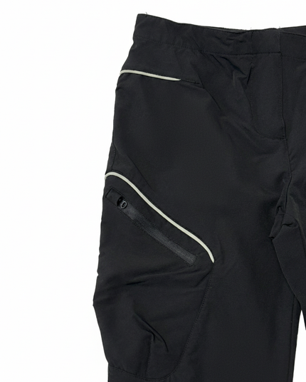 Iets Frans Black Sporty Bootcut Technical Pants