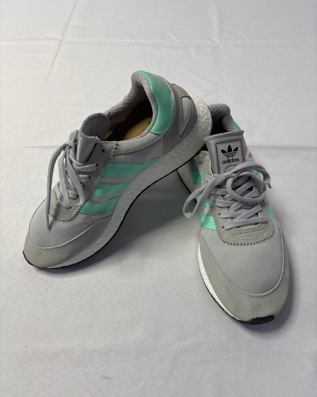 Adidas Grey Three Stripes Boost Sneakers