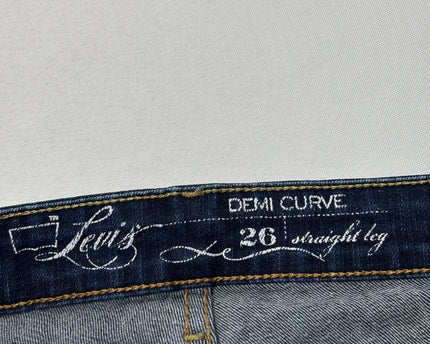 Levi's Dark Blue Demi Curve Straight Leg Jeans