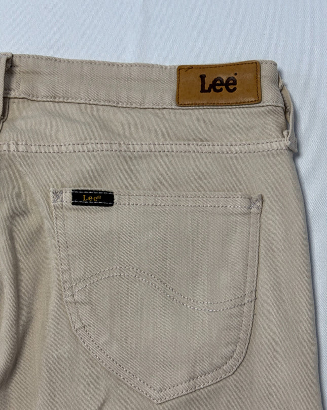 Lee Beige Scarlett Slim Fit Stretch Jeans