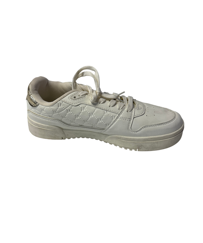 Max White Monogram Quilted Low Top Sneakers