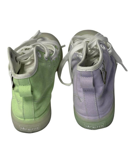 Adidas Green/Purple Nizza Hi Sneakers