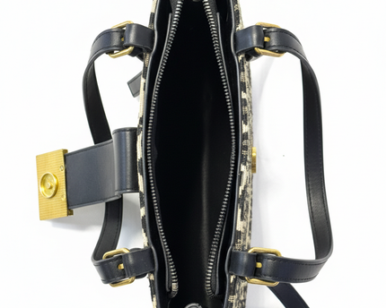 Jean Paris Leopard Print Rectangular Satchel Bag