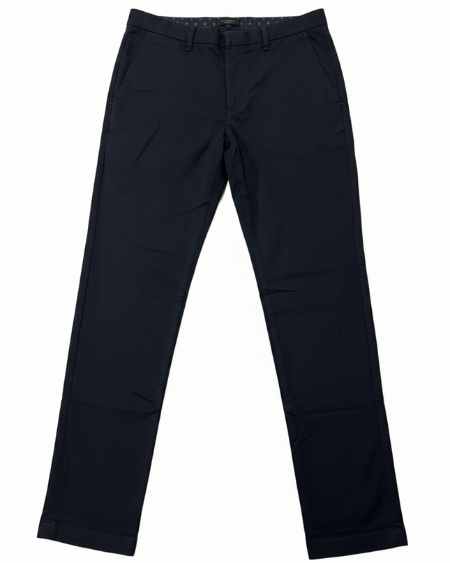 Ted Baker Navy Blue Textured Chino Pants
