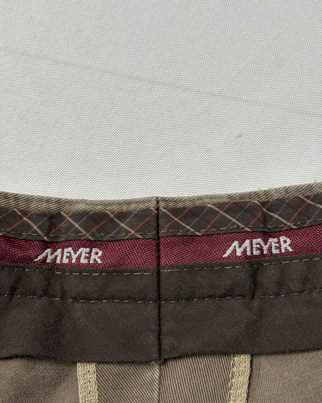 Meyer Brown Stretch Chino Pants