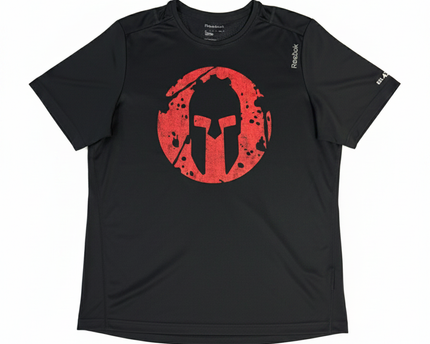 Reebok Black Spartan Graphic Print Sports T-Shirt