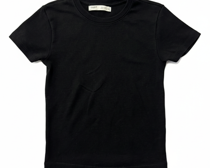 Pull&Bear Black Short Sleeve T-Shirt