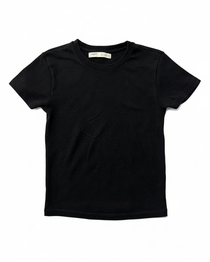 Pull&Bear Black Short Sleeve T-Shirt