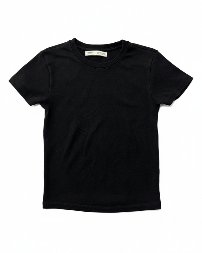 Pull&Bear Black Short Sleeve T-Shirt