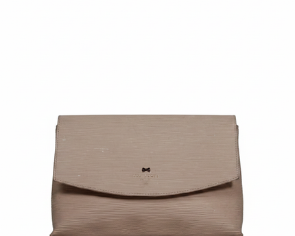 Ted Baker Taupe Textured Envelope Clutch Bag