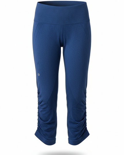 Lululemon High-Rise Seamless Ruched Cropped Leggings