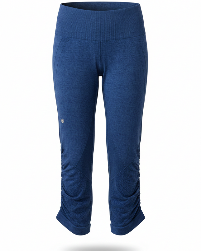 Lululemon High-Rise Seamless Ruched Cropped Leggings