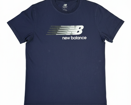 New Balance Navy Blue Graphic Logo T-Shirt