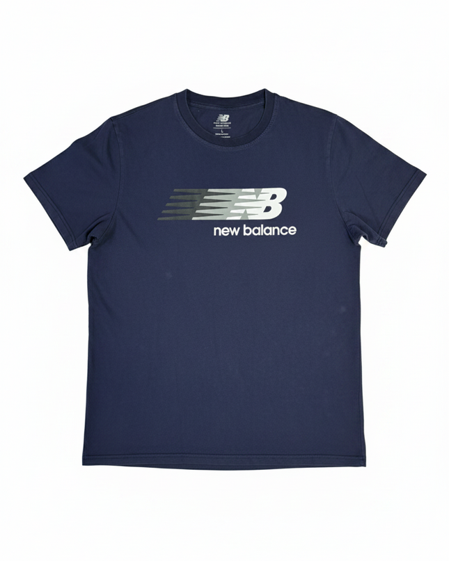 New Balance Navy Blue Graphic Logo T-Shirt