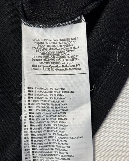 Nike Black Ribbed Mock Neck Cropped Tank Top