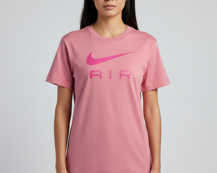 Nike Pink Air Swoosh Logo Graphic T-Shirt