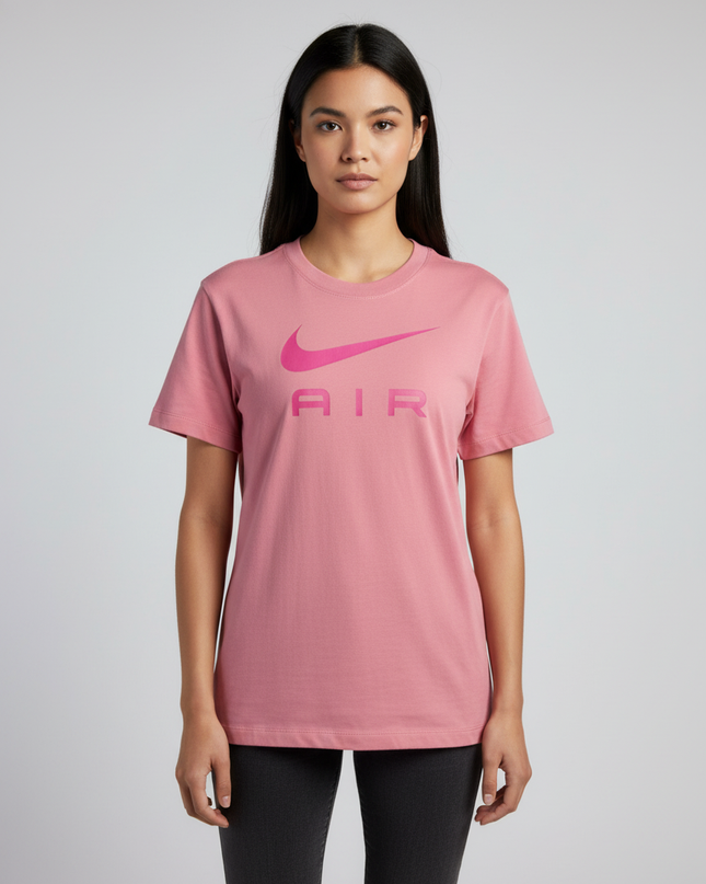 Nike Pink Air Swoosh Logo Graphic T-Shirt