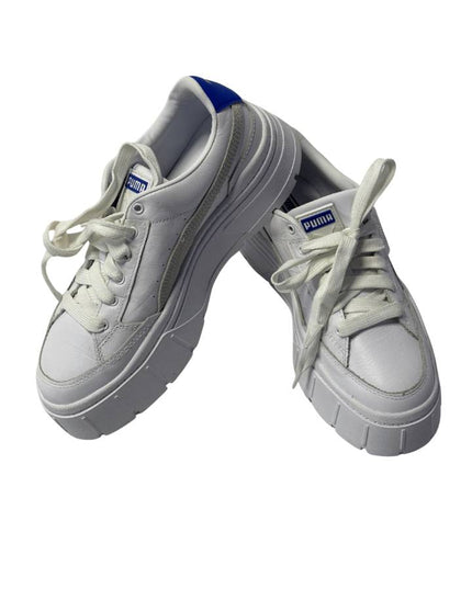 Puma White Mayze Classic Platform Sneakers