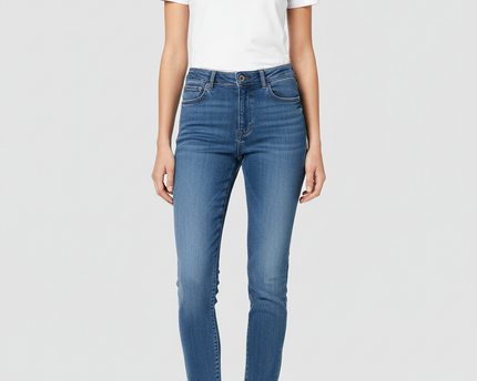 ZARA Skinny Fit Blue Jeans - High Waist