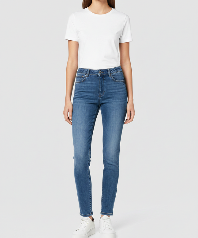 ZARA Skinny Fit Blue Jeans - High Waist