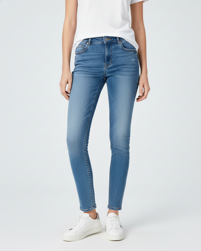 Zara Classic Skinny Fit Distressed Jeans