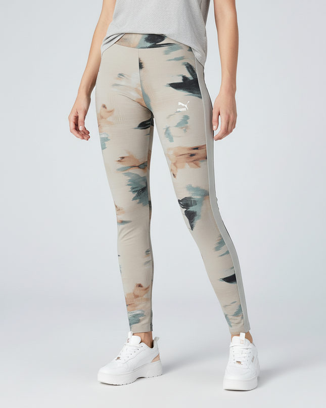 PUMA Women's Abstract Watercolor Print High Waist Athletic Leggings