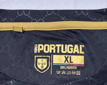 Força Portugal Black Performance Training Jersey