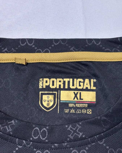 Força Portugal Black Performance Training Jersey