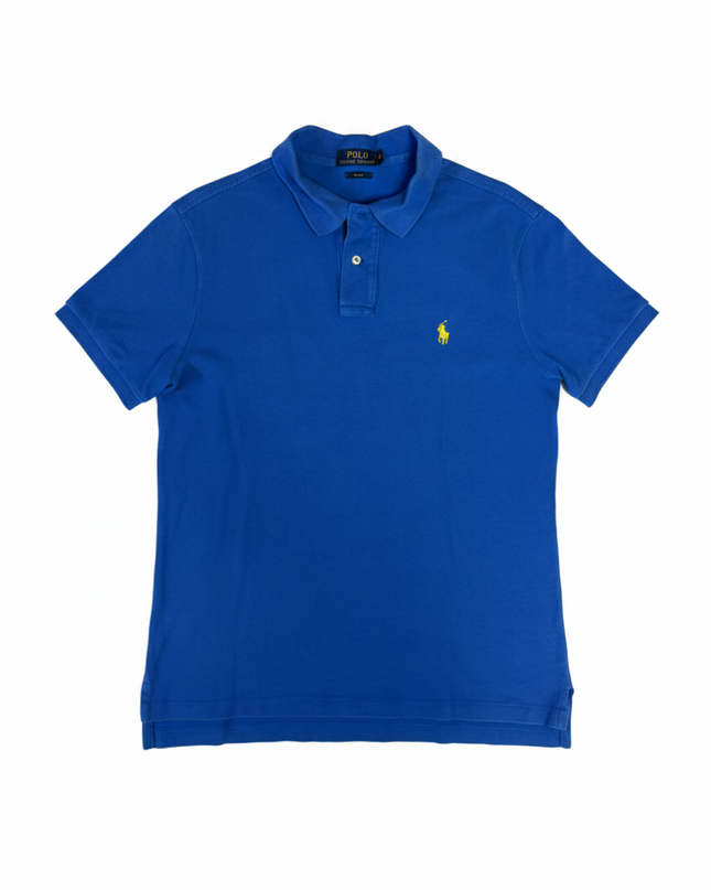 Polo Ralph Lauren Blue Slim Fit Piqué Polo Shirt