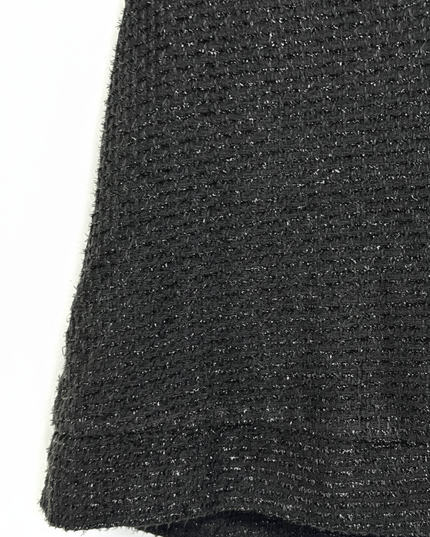 n° 99 Black Embellished Tweed Shimmer Mini Dress