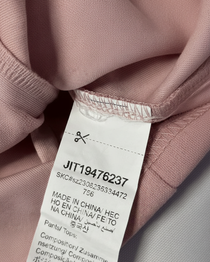 Dusty Rose Two-Piece Vest and Wide Leg Pant Co-ord Set